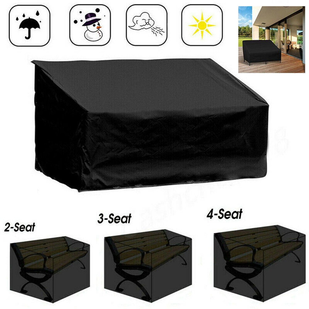 Patio Chair Covers, Heavy Duty Waterproof Outdoor Lawn Furniture Cover Seat Cover, UV Protected Black